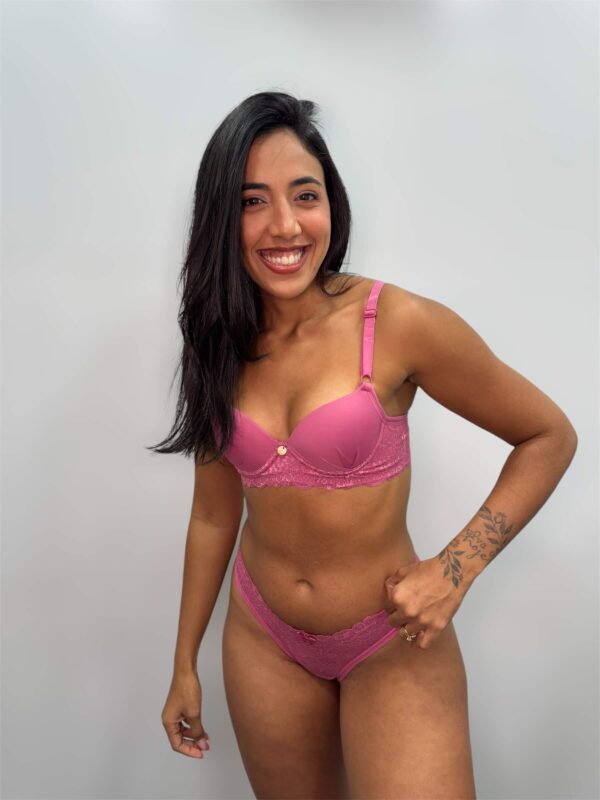 CALCINHA FIO DENTAL EM RENDA COM LAÇO 422083- THAYS & THAMIRES - Imagem 3
