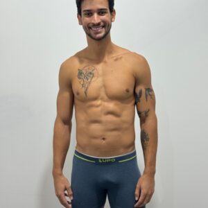 CUECA BOXER SEM COSTURA FIO TEXTURIZADO A AR 733004- LUPO