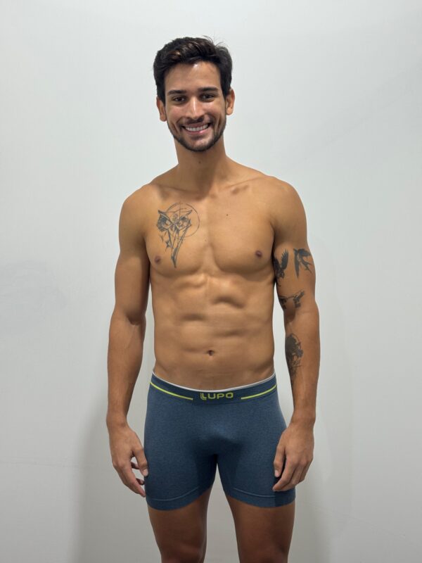 CUECA BOXER SEM COSTURA FIO TEXTURIZADO A AR 733004- LUPO