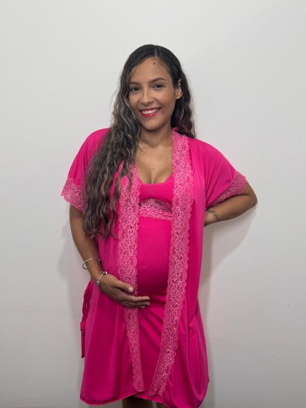 CONJUNTO CAMISOLA COM ROBE - Imagem 7