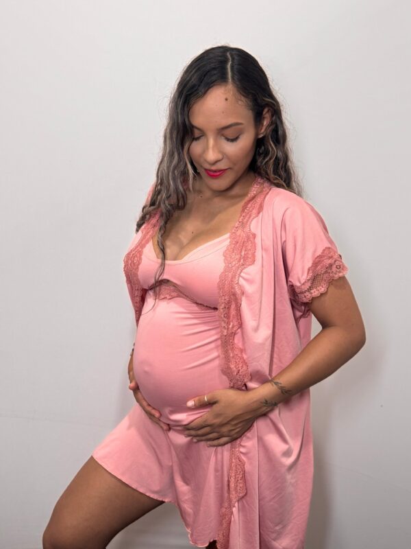 CONJUNTO CAMISOLA COM ROBE - Imagem 6
