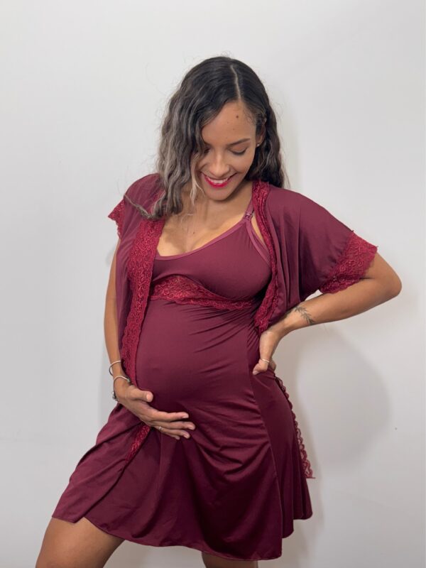 CONJUNTO CAMISOLA COM ROBE - Imagem 3