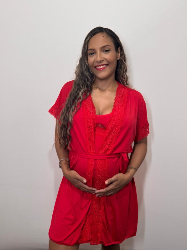 CONJUNTO CAMISOLA COM ROBE - Imagem 2